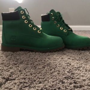 Unisex Green Timberlands ****NEVER BEEN WORN